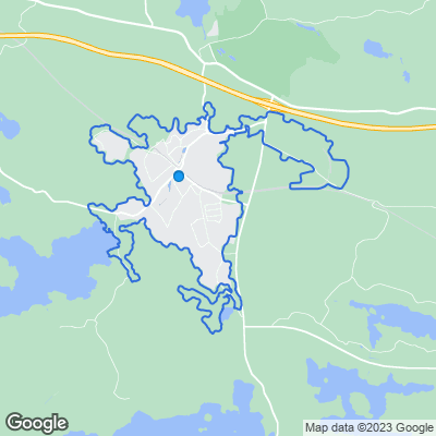 Karta med mäklarbyråer i Nykvarn
