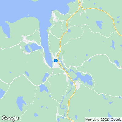 Karta med mäklarbyråer i Leksand