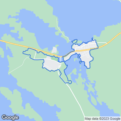 Karta med mäklarkontor i Arjeplog