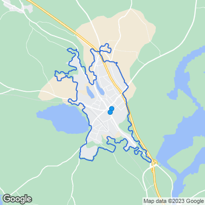 Karta med mäklarkontor i Hedemora
