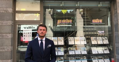 Christoffer Gatara mäklare på Södermalm