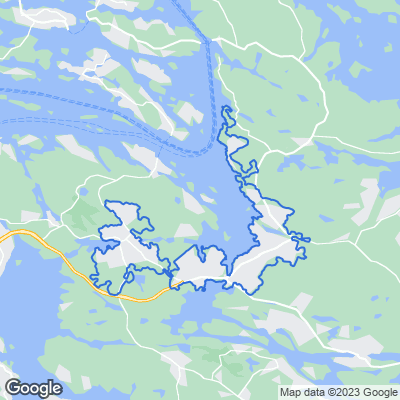 Karta med mäklarbyråer i Gustavsberg