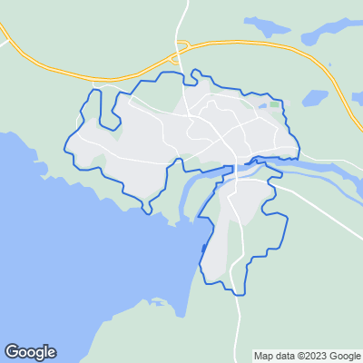 Karta med mäklarbyråer i Borensberg