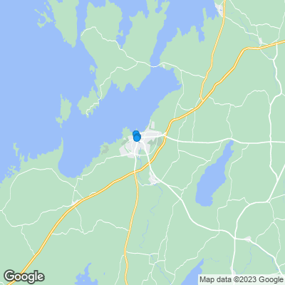 Karta med mäklarbyråer i Mariestad
