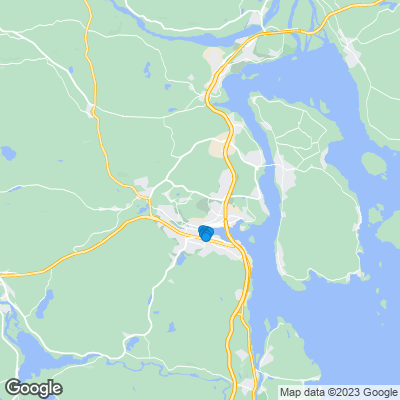 Karta med mäklarbyråer i Sundsvall