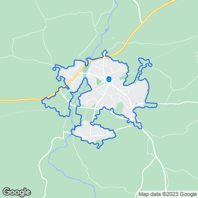 Karta med mäklarbyråer i Tibro