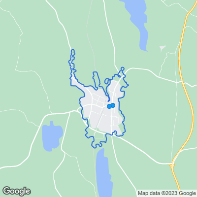 Karta med mäklarbyråer i Aneby