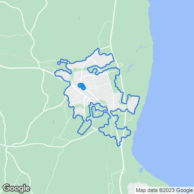 Karta med mäklarbyråer i Habo