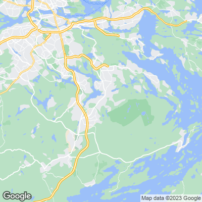 Karta med mäklarbyråer i Vendelsö