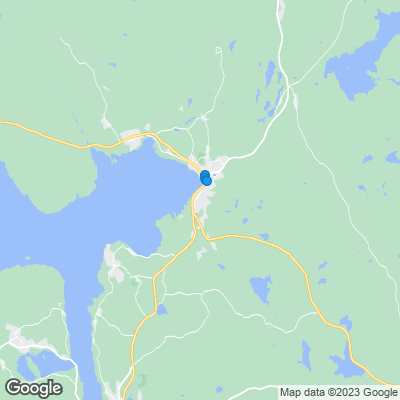 Karta med mäklarbyråer i Rättvik