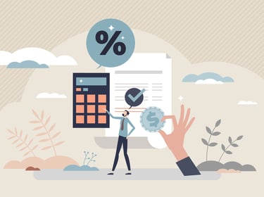 Räntekostnad – räntan omräknad från procent till kronor