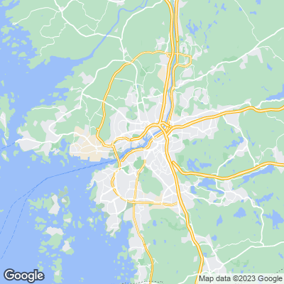 Karta med mäklarbyråer i Östra Göteborg